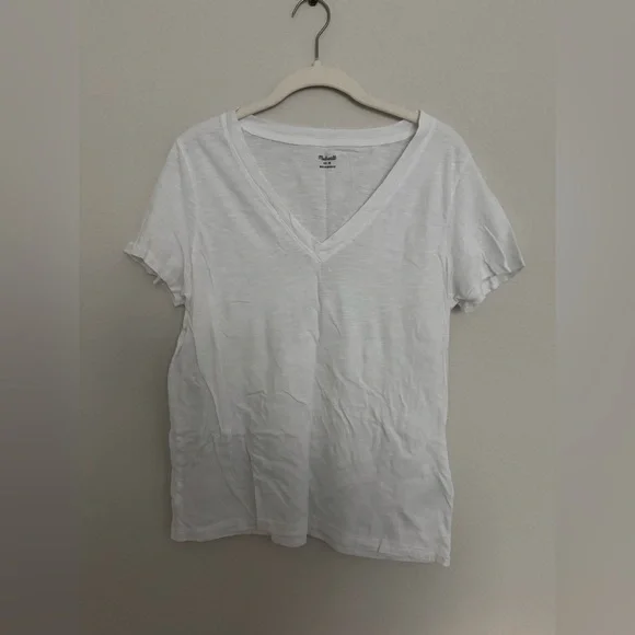 Madewell Cotton White T-Shirt - Picture 1 of 3